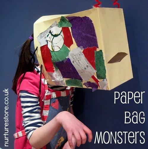 photo of: Upcycled Paper Bay Monster by nurturestore (Monster RoundUP via RainbowsWithinReach) 