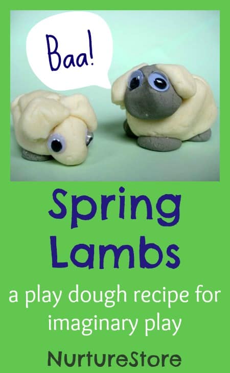play dough recipe spring lamb