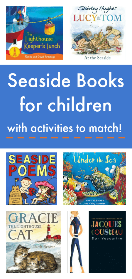 Children's books about the sea with seaside activities to match