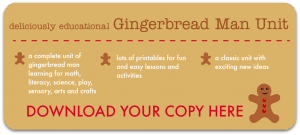 Gingerbread Man Activities And Printable Lesson Plans NurtureStore