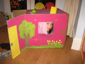 cardboard box house