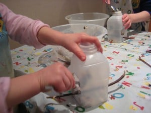 fill milk carton with seeds