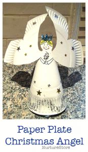 How to make a paper plate angel - NurtureStore