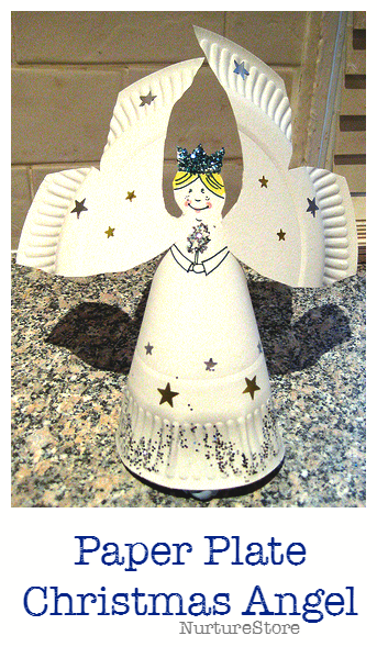 How To Make Paper Christmas Angel Craft 