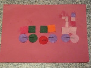 Train-inspired art and maths shape pictures - NurtureStore