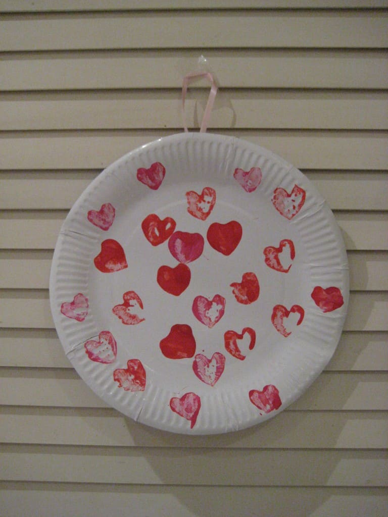 Valentine craft :: carrot printing - NurtureStore