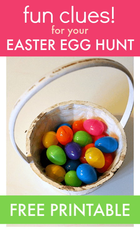 Free printable Easter Egg Hunt clues for children - NurtureStore