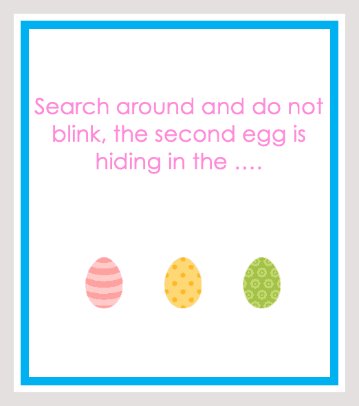 Free Printable Easter Egg Hunt Clues For Children Nurturestore