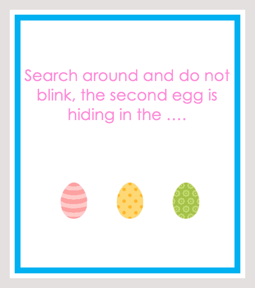 free easter egg hunt clues