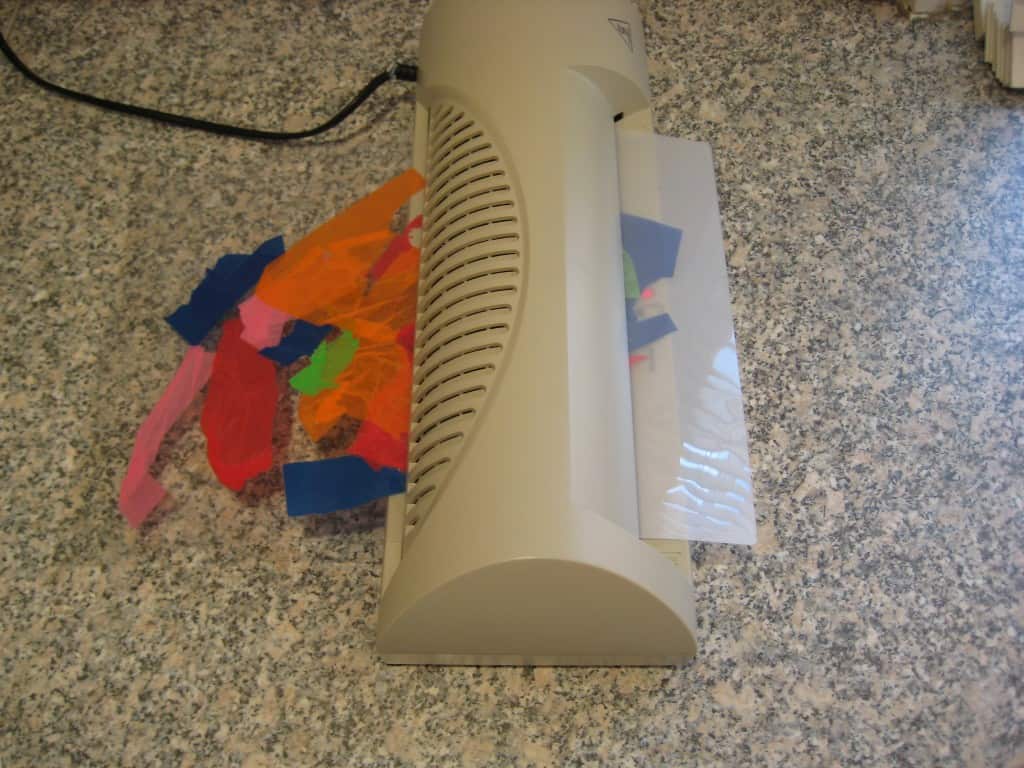 Tissue paper suncatchers - NurtureStore
