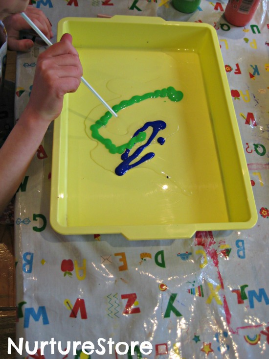 painting with bubbles