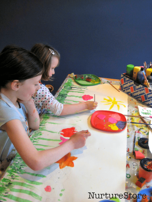 Art Projects for Kids: Large Scale Painting