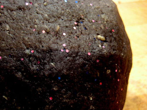 black space play dough