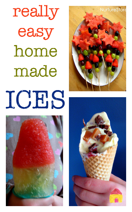 Really fun and easy homemade ice cream popsicle recipes