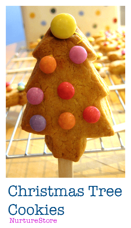 A nice and easy Christmas cookie recipe for kids - Christmas Tree Cookies