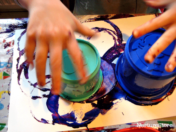 stamping painting activity