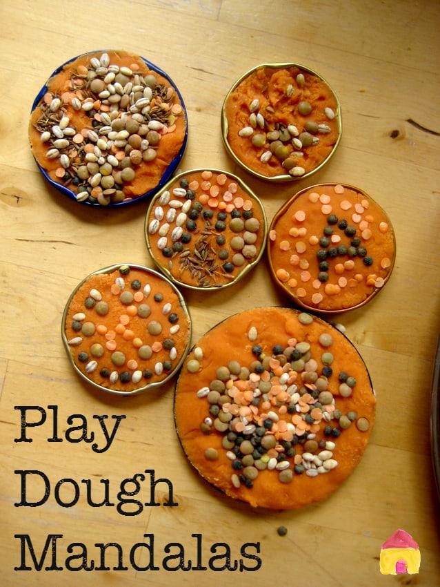 Play dough mandalas