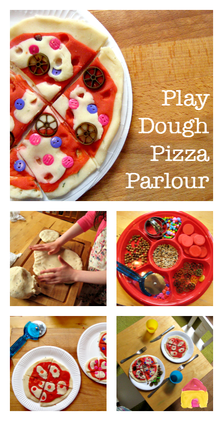 Love this play dough pizza parlor dramatic play ideas