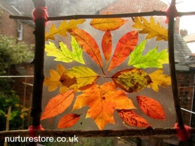 Autumn art from the garden classroom