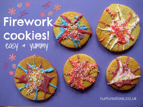 Firework crafts and cookies NurtureStore