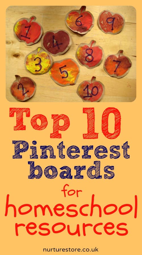 Top ten pinterest boards for homeschool