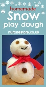 snow play dough 