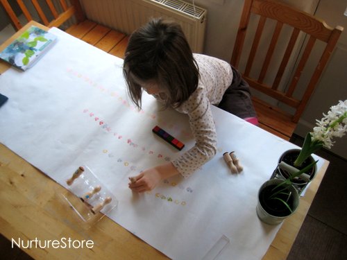 math games stamping patterns