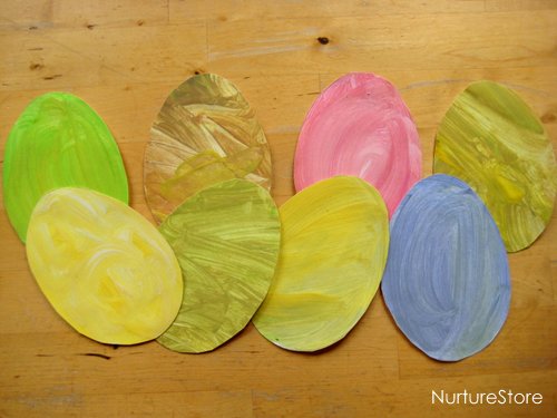 Easter crafts :: easter egg bunting - NurtureStore