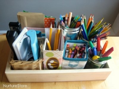 How to organize kids craft supplies :: spring cleaning! - NurtureStore
