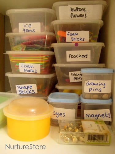 How to organize craft supplies 1