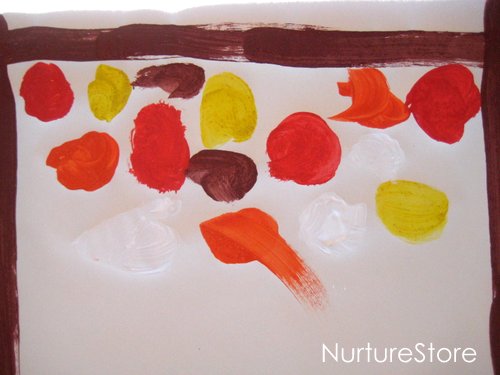 sensory play with paint 