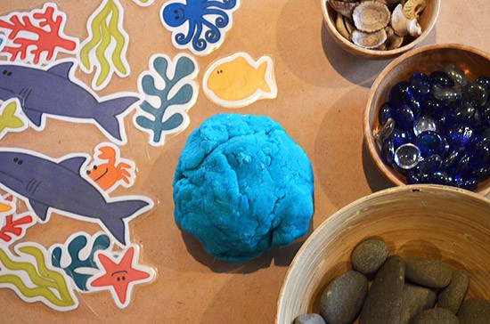 Ocean Playdough - Free Printable Accessories - Picklebums