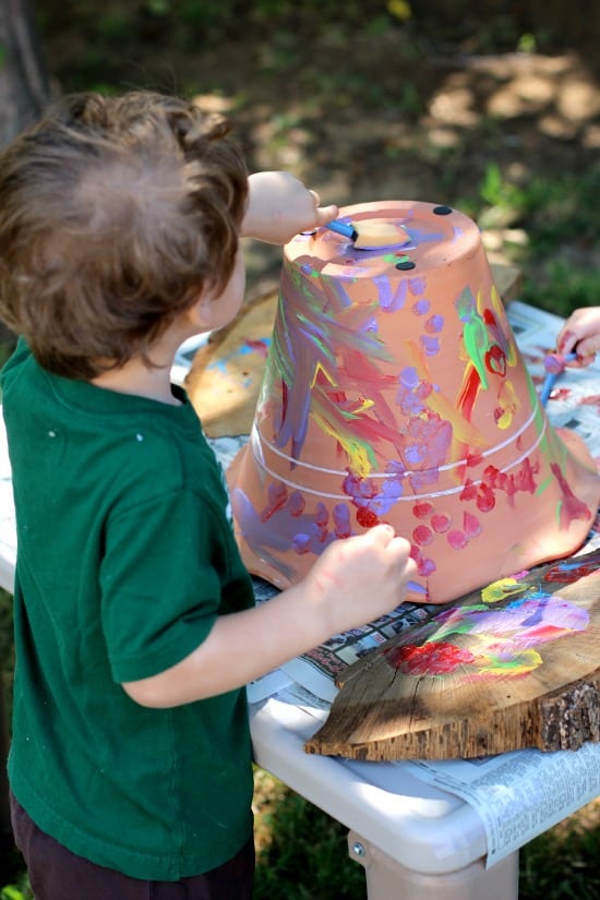 toddler crafts flower pot