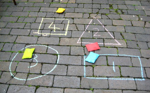 kids games with chalk