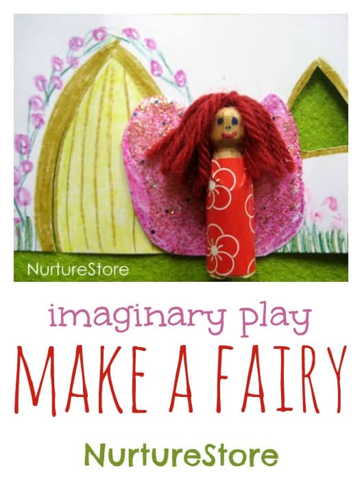 A lovely way to make a beautiful fairy. So simple, kids can make their own designs.