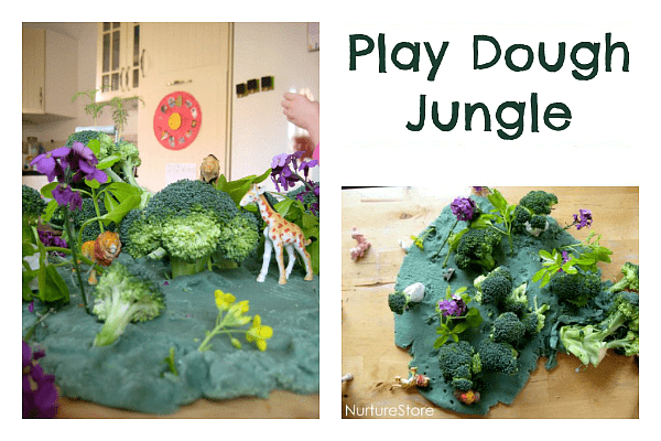 play dough jungle small world