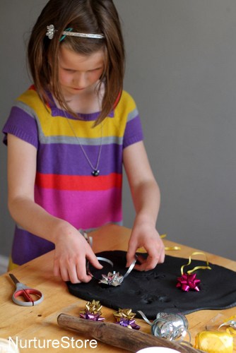 play dough firework activity