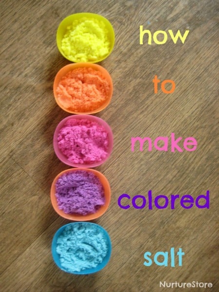 How to make colored salt - so easy!