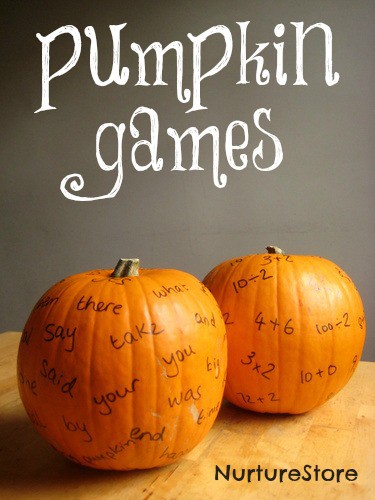 Love these great ideas for pumpkin games!