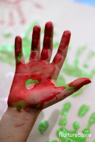 Christmas handprint craft