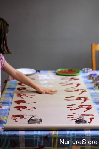 Christmas handprint craft