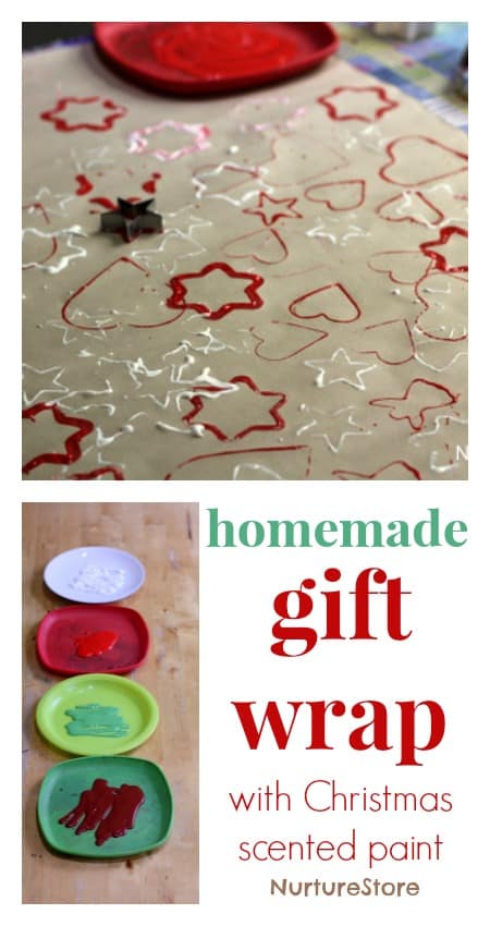 homemade gift wrap