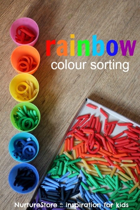 rainbowcolor sorting activities toddler preschool
