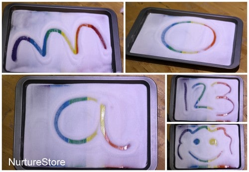 rainbow salt tray spellings