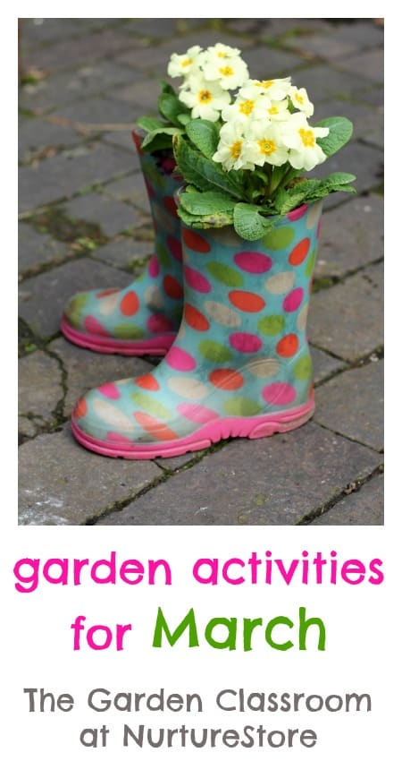 Great tips and garden activities for march with ideas for gardening with kids