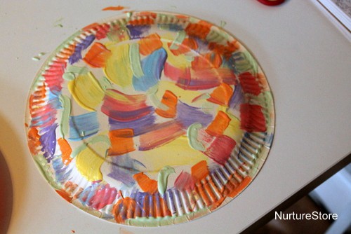 paper plate craft basket