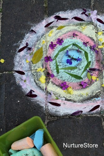 nature mandalas for kids