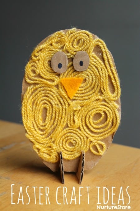Easy Easter crafts for kids of all ages: cute chicks and lambs
