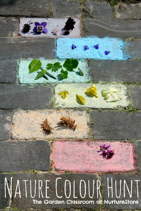 Great ideas for learning about colors. Love outdoor learning ideas for kids!