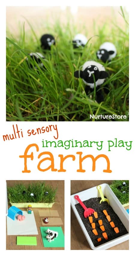 Love this pretend play farm - great for imaginary and sensory play